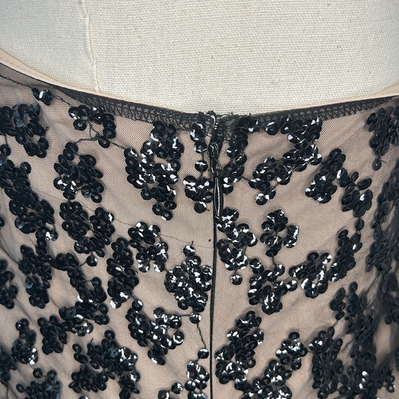 Express Sequined Off Shoulder One Long Sleeve Top - Picture 3 of 6